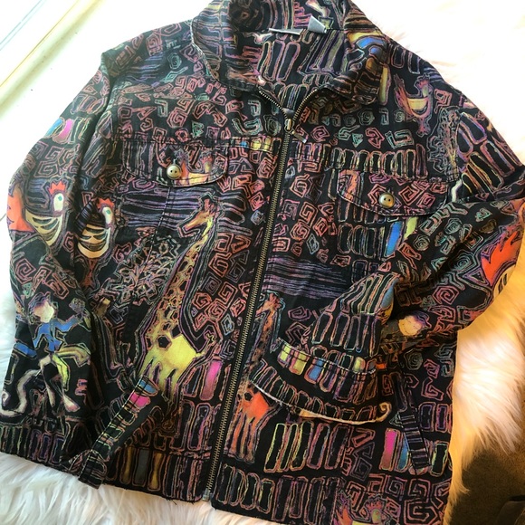 Chico's Jackets & Blazers - Chico’s safari giraffe 80s inspired fall jacket 🍂